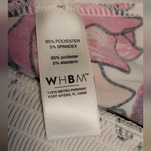 White House Black Market WHBM Multicolor Floral Blouse  SIZE M - Picture 9 of 11